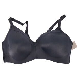 Auden 42D Black Lightly Lined Wirefree Back Closure Bra New
